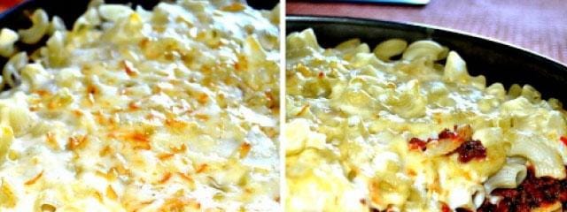 budinca cu paste si carne de vita