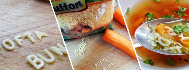 ciorba de legume cu taitei alfabet