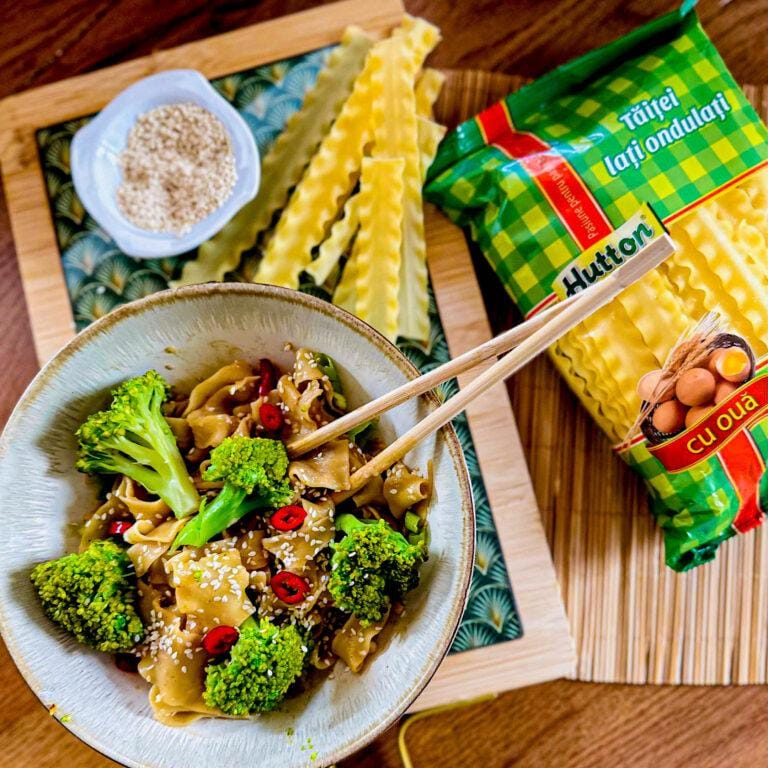 Tăiței ondulați cu broccoli